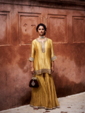 Pakeezah Sharara Set- Mustard