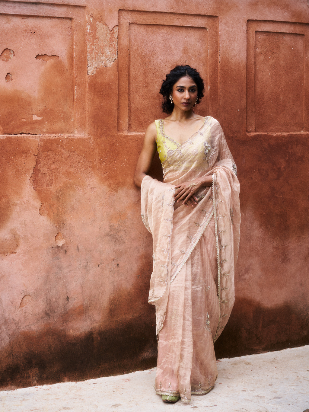 Orchid Boota Saree