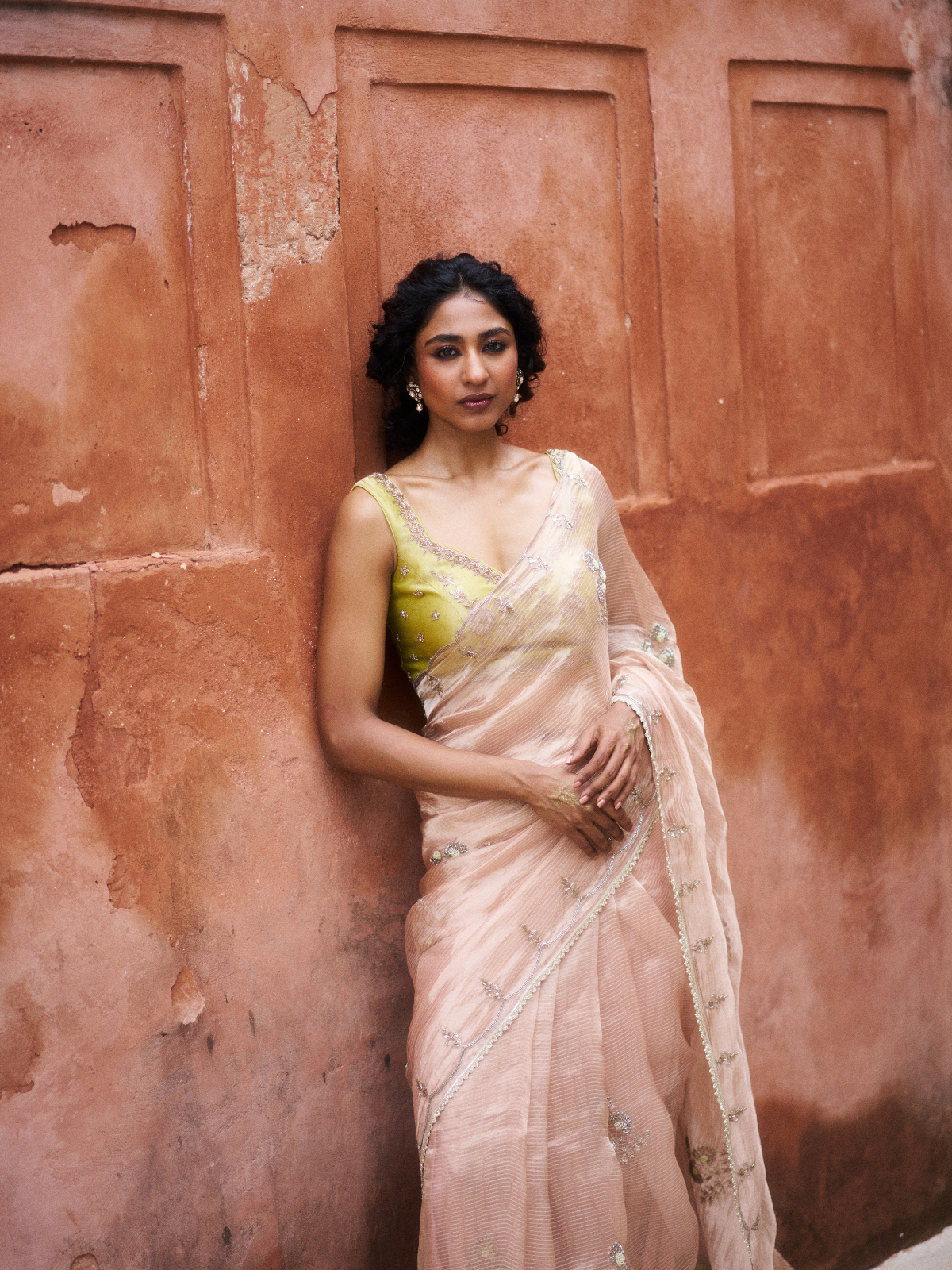 Orchid Boota Saree