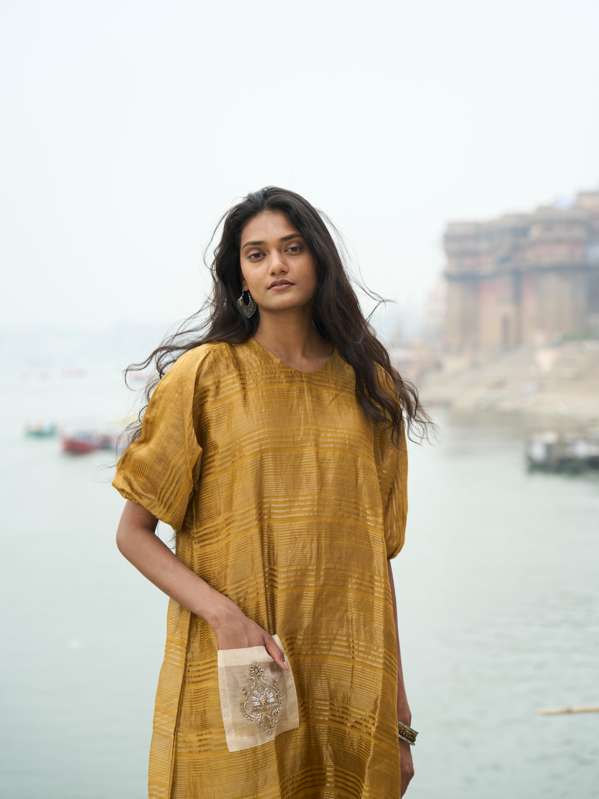 Pocket Dress- Mustard