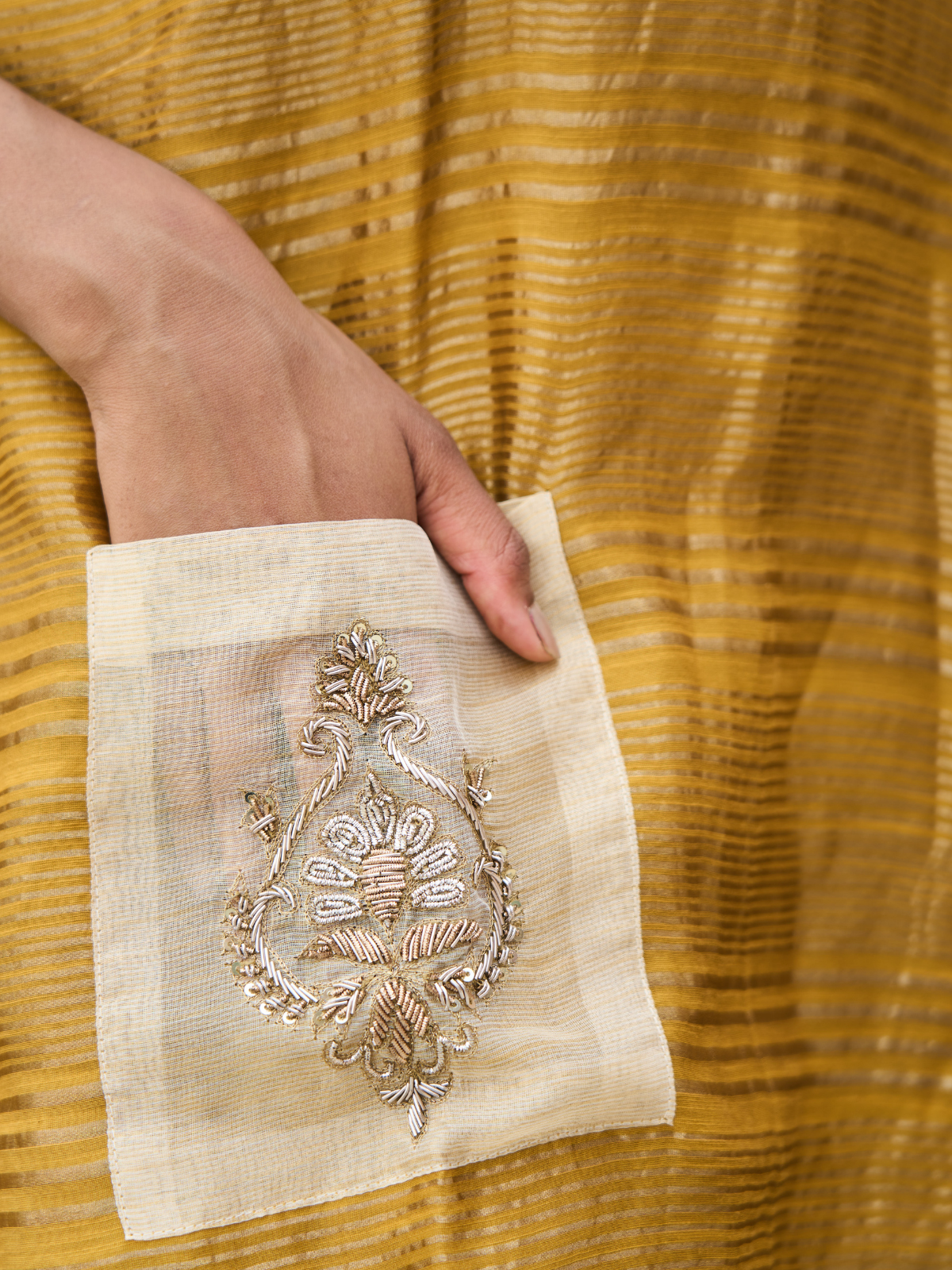 Pocket Dress- Mustard