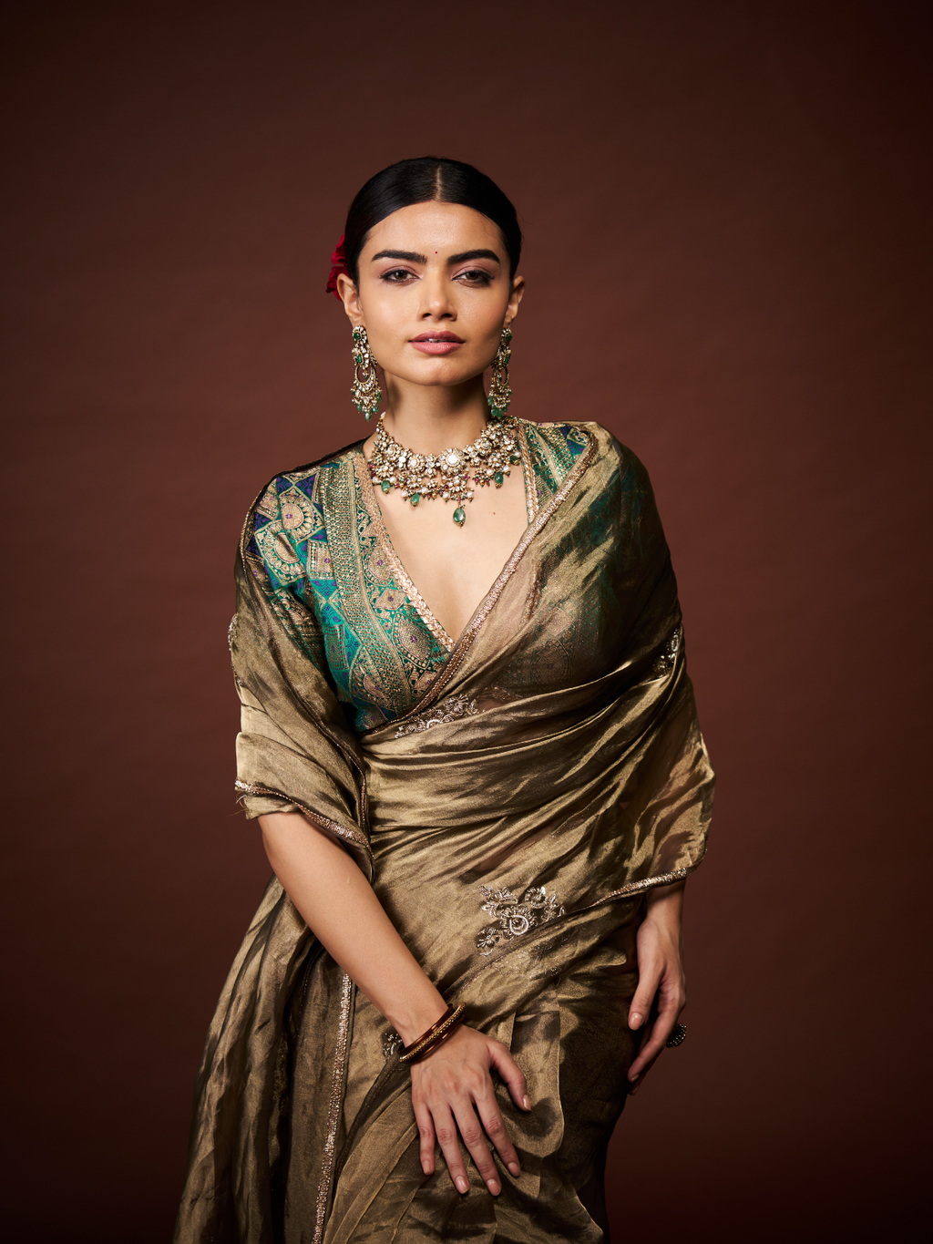Vintage Boota Saree