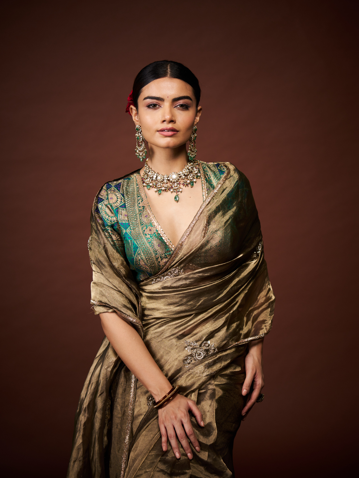 Vintage Boota Saree