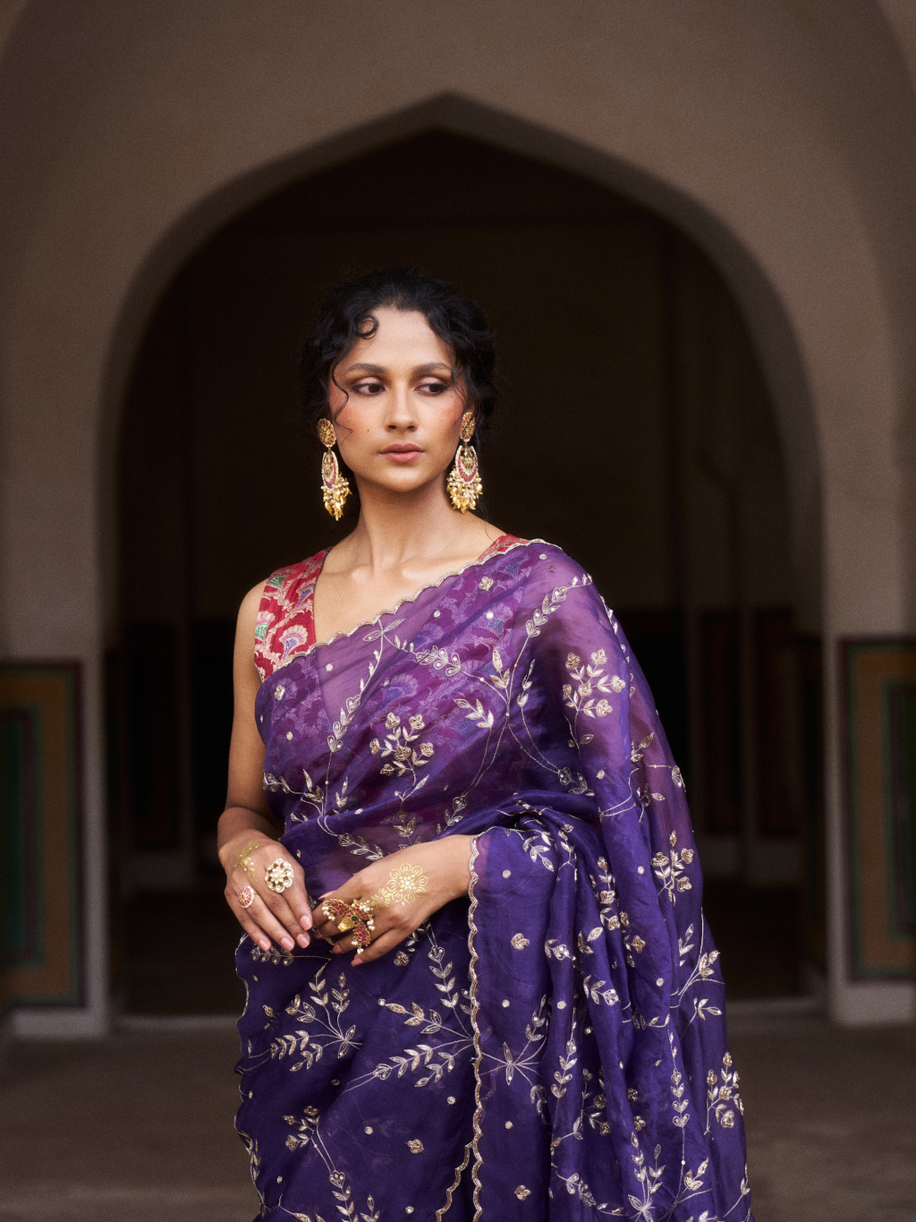 Chandni Jaal Saree