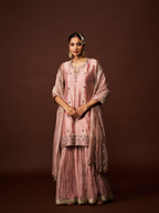 Noor Sharara Set- Rose