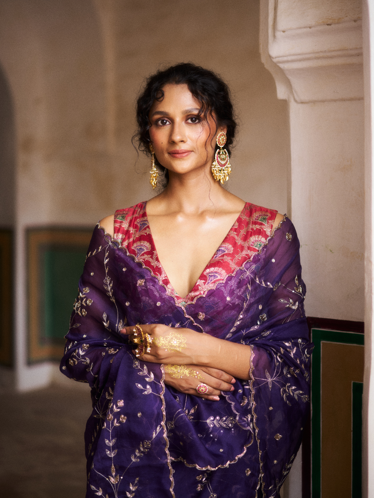 Chandni Jaal Saree