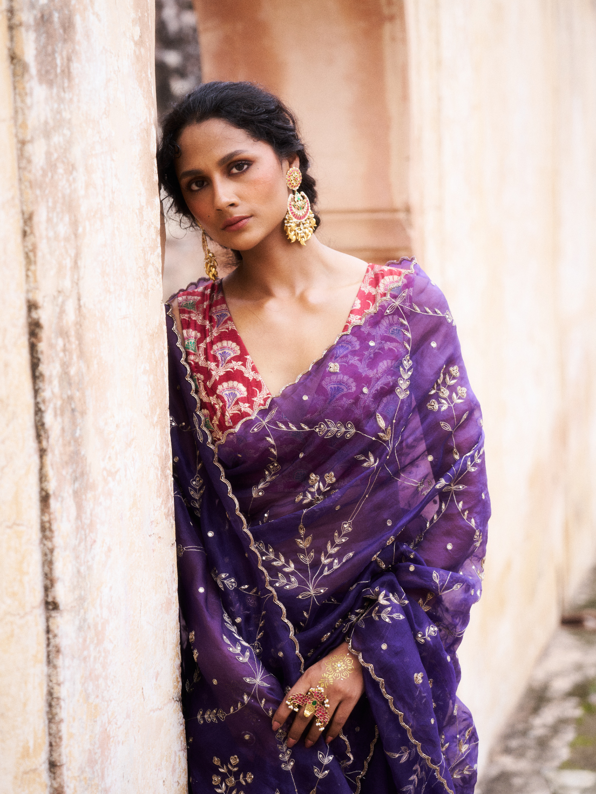 Chandni Jaal Saree
