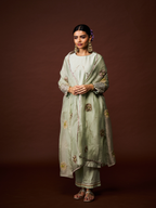 Chandni Kurta Set- Ivory