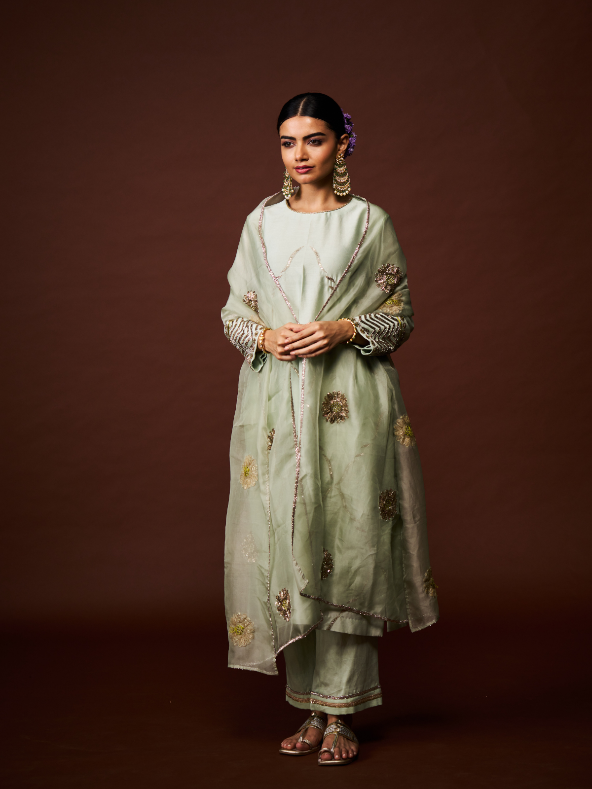Chandni Kurta Set- Ivory