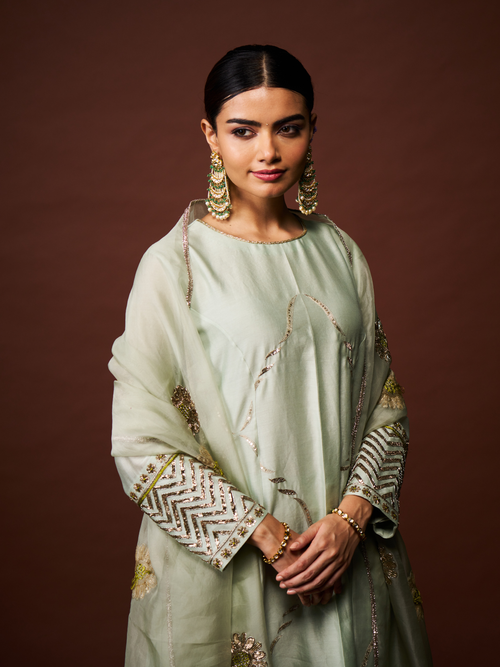 Chandni Kurta Set- Ivory