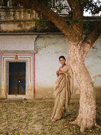 Chevron Border Saree