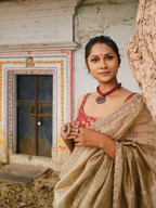 Chevron Border Saree