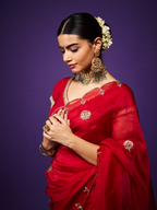 Orchid Scallop Saree