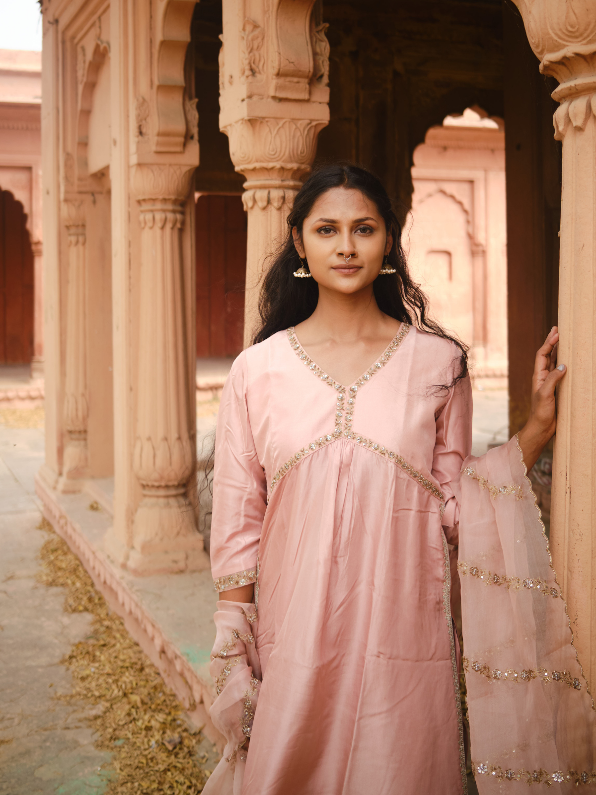 Mira Pleated Kurta Set