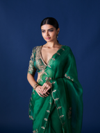 Scallop 3 Flower Saree