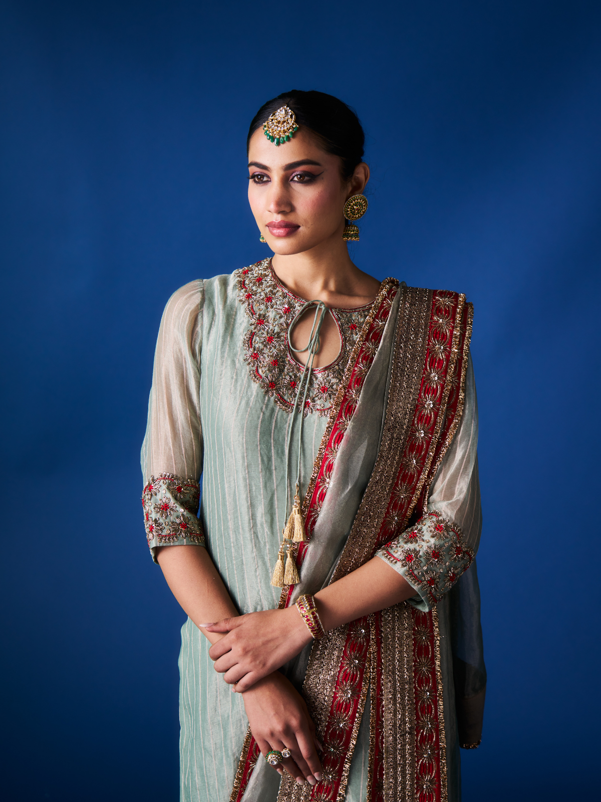 Khada Dupatta Set