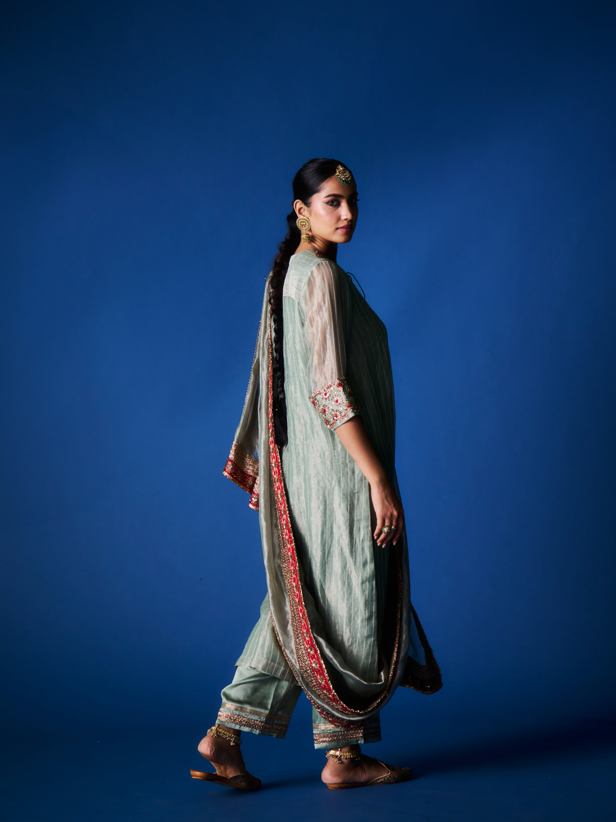 Khada Dupatta Set