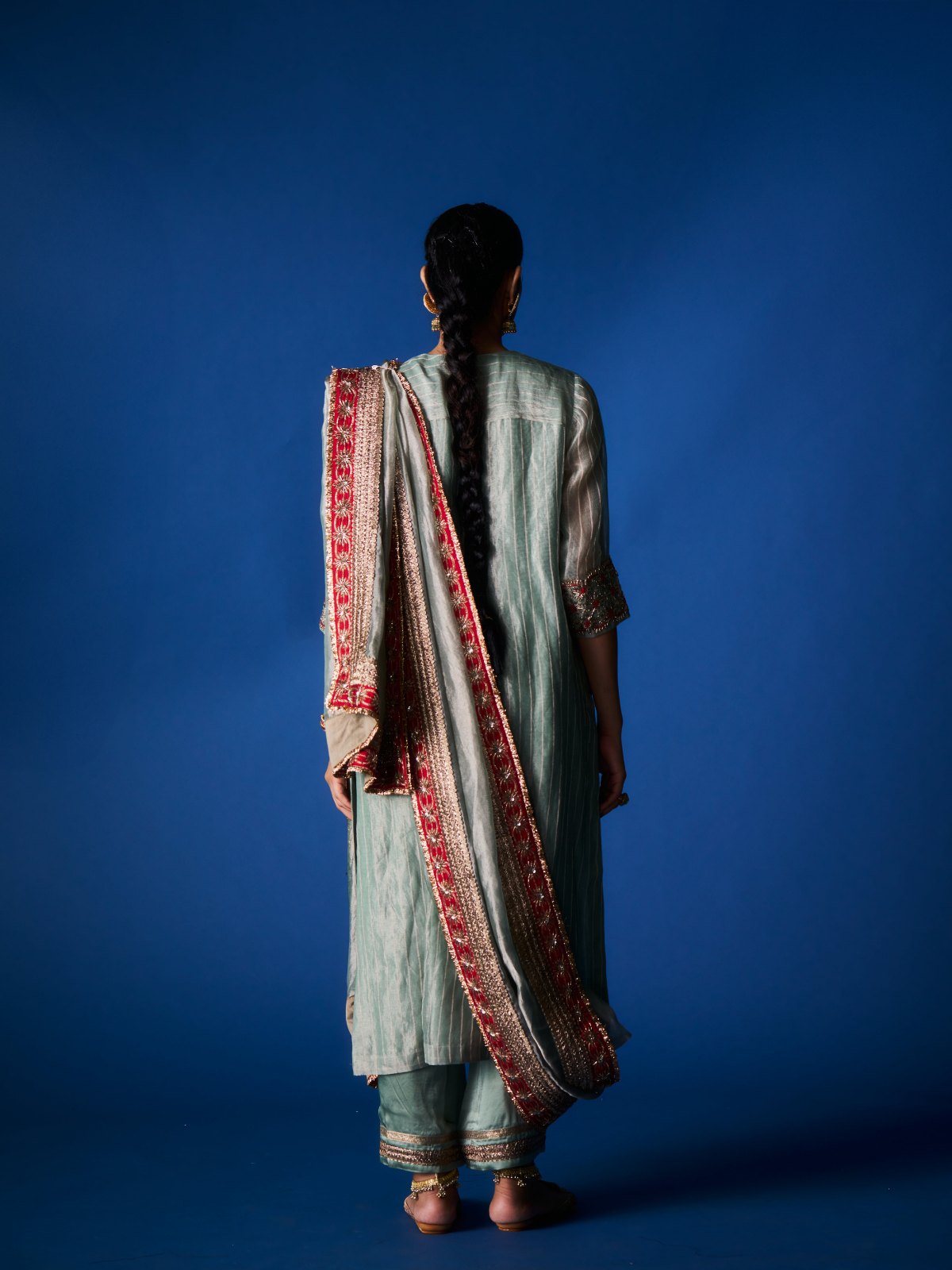 Khada Dupatta Set